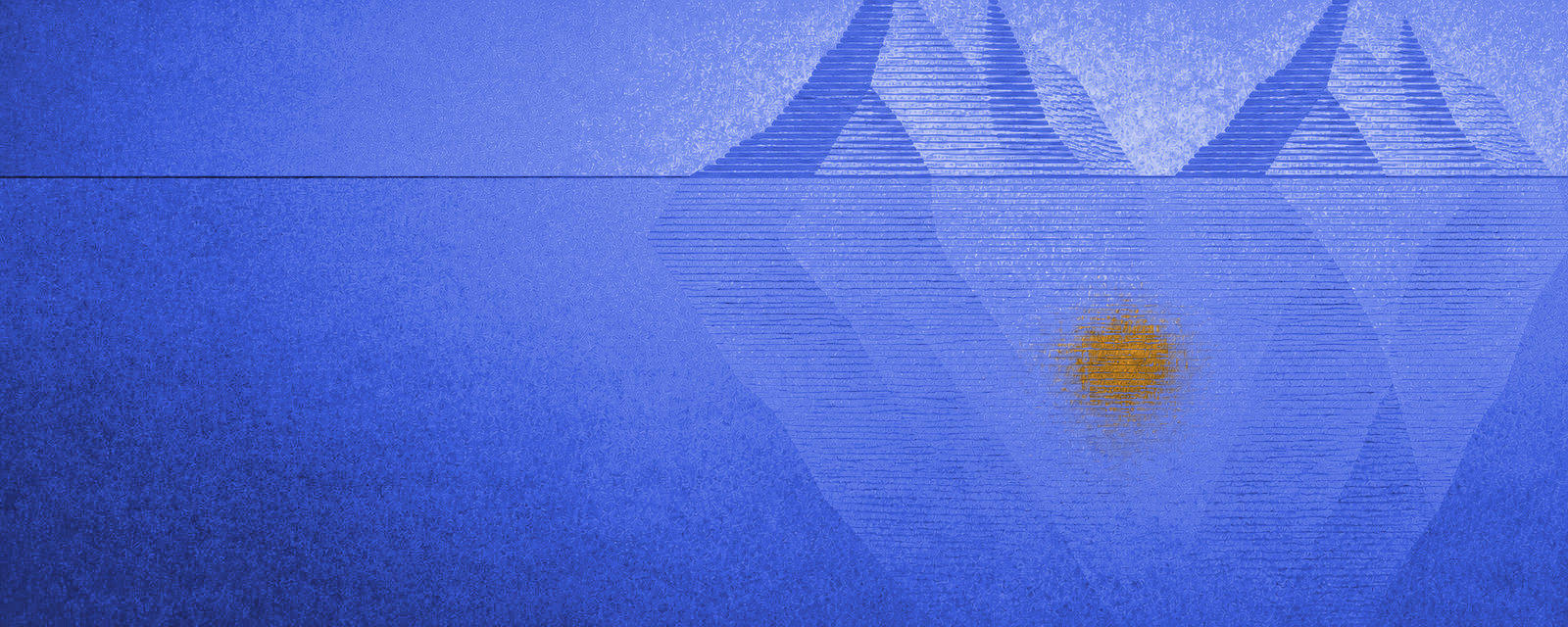 Cover: an iceberg whose two peaks join into one faint mass under the waterline, drawn in navy lines